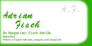 adrian fisch business card